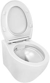 Azario Унитаз подвесной Keras white AZ-99046W безободковый белый – фотография-8