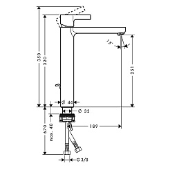 Hansgrohe Смеситель Metris S 31022000 для раковины – фотография-2