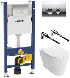 Vitra Комплект: инсталляция Duofix Delta 3 в 1 + унитаз Bella с микролифтом – фотография-1