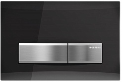 Geberit Кнопка смыва Sigma 50 115.788.SD.5 зеркальное дымчатое стекло – фотография-1