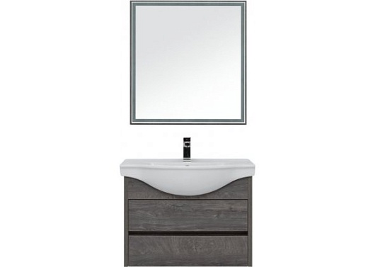 Aquanet Тумба с раковиной Сидней 80 дуб рошелье – картинка-3