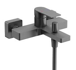 BelBagno Смеситель для ванны и душа Studio вороненая сталь SC9018GG – фотография-1