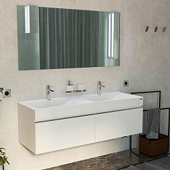 Velvex Тумба под раковину Pulsus 140 белый глянец – фотография-2