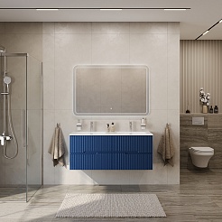 Cezares Тумба с раковиной Duet-N 120 с 4 ящиками подвесная sapfiro CZR-8073-120-2 – фотография-5