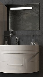 De Aqua Мебель для ванной Эскалада 100 L, зеркало Экстра EXT G 100 FP – фотография-1