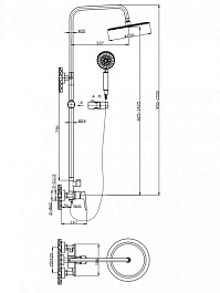 BelBagno Душевая система Ancona ANCONA-DOCM-CRM хром – фотография-2