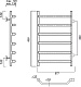 Domoterm Полотенцесушитель Лаура П6 500x800 (500) хром – картинка-6