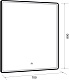 Dreja Зеркало Point 70x80 Led-подсветка – картинка-10