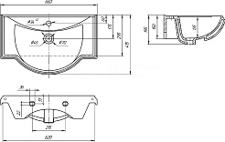 Opadiris Тумба с раковиной Риспекто 65 белая – фотография-8