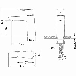 Aquatek Смеситель для раковины Бетта AQ1110CR хром – фотография-6