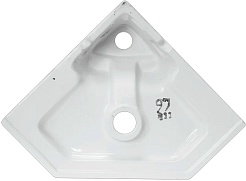 Mixline Тумба с раковиной Корнер 67.5 L угловая белая/дуб – фотография-7