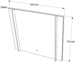 Vigo Зеркало Land Classic 800 – фотография-6