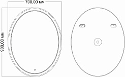 Mixline Зеркало Дора 70 – фотография-3
