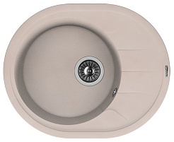 Florentina Мойка гранитная Родос 620 с крылом песочный – фотография-1