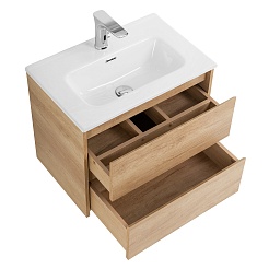 BelBagno Тумба под раковину Kraft 39 50 подвесная Rovere Nebrasca Nature – фотография-5