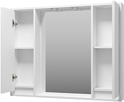 Brevita Зеркальный шкаф Balaton 100 белый – фотография-2
