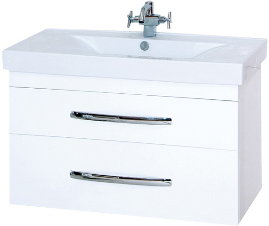 Misty Мебель для ванной Эмилия 90 подвесная белая – фотография-2