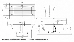 Villeroy & Boch Акриловая ванна Squaro Edge 12 UBQ170SQE2DV-01 alpin – фотография-4