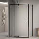 RGW Душевой уголок Passage PA-078B (PA-008B + Z-050-2B) 110x70 профиль черный стекло прозрачное – фотография-5