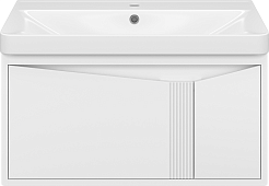 Brevita Тумба под раковину Cascade 80 подвесная белая – фотография-1