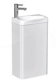 Velvex Тумба под раковину Bio 40 maxi глянцевая белая – фотография-1