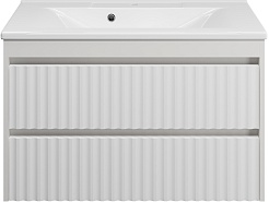 Brevita Мебель для ванной Balaton 90 L белая – фотография-3