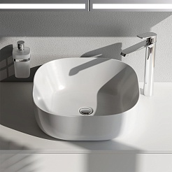 Am.Pm Мебельная накладная раковина Func 43 белая глянцевая – фотография-3