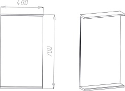Viant Зеркало Барселона 40 белый – фотография-4