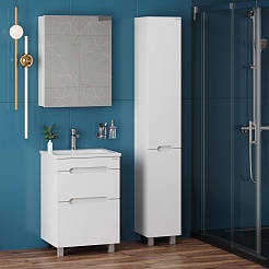 Onika Шкаф пенал Айленд 30 R белый – фотография-4