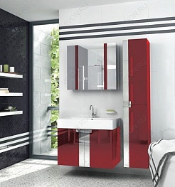  Пенал для ванной "Fresh" красный – фотография-2