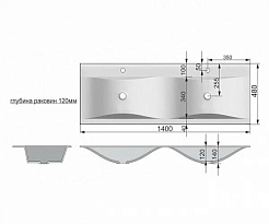 Velvex Мебель для ванной комнаты Pulsus 140 белая – фотография-6