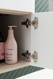 Aquanet Тумба с раковиной Ирис New 60 подвесная белая глянцевая – фотография-15