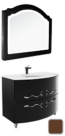 Водолей Мебель для ванной Бернарди 106 Шоколад, Оттавия  – фотография-1