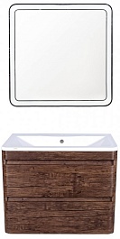 Style Line Мебель для ванной подвесная Атлантика 60, Люкс старое дерево, PLUS – фотография-1