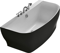 BelBagno Акриловая ванна BB74-NERO 165x78 – фотография-1