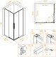 RGW Душевой уголок Stilvoll SV-31B 80x80 профиль черный стекло прозрачное – картинка-6