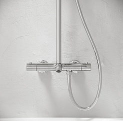 Sancos Душевая система Game с изливом и термостатом хром SC3001LCH – фотография-5