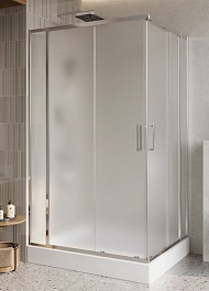 BelBagno Душевой уголок Luce 120/100 LUCE-AH-22-120/100-P-Cr профиль хром стекло рифленое – фотография-1