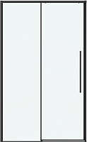 Grossman Душевая дверь в нишу Galaxy 130x195 профиль черный матовый стекло прозрачное