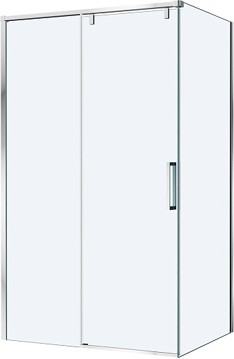 BelBagno Душевой уголок Soft Close-1 SOFT_CLOSE-1-AH-1-120/100-C-Cr 120x100 профиль хром стекло прозрачное – фото-1