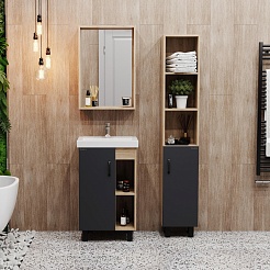 Onika Тумба с раковиной Тимбер 50 L серая матовая/дуб сонома – фотография-6