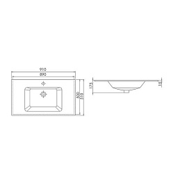  Мебель для ванной Риголетто 90 белый/орех – фотография-5
