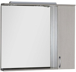 Aquanet Зеркальный шкаф "Донна 100" беленый дуб – фотография-1