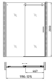 Gemy Душевая дверь Modern Gent S25191C – фотография-2