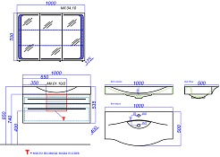 Aqwella Мебель для ванной Милан 100 подвесная, с ящиками – фотография-10