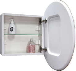 Mixline Зеркальный шкаф Аккорд Оливия 60 белый – фотография-3