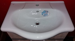 Бриклаер Тумба с раковиной Карибы 60 дуб антик/сатин – фотография-4