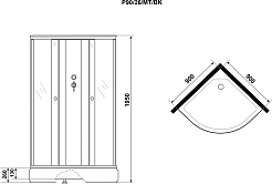 Niagara Душевая кабина Promo P90/26/MT/BK – фотография-11