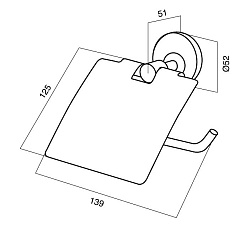 Am.Pm Держатель туалетной бумаги Bliss A55341464 – фотография-2