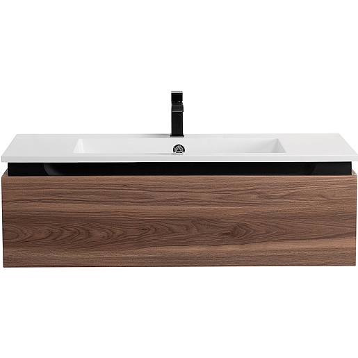 Cezares Тумба под раковину Slider 100 подвесная дымчатый орех – фотография-2